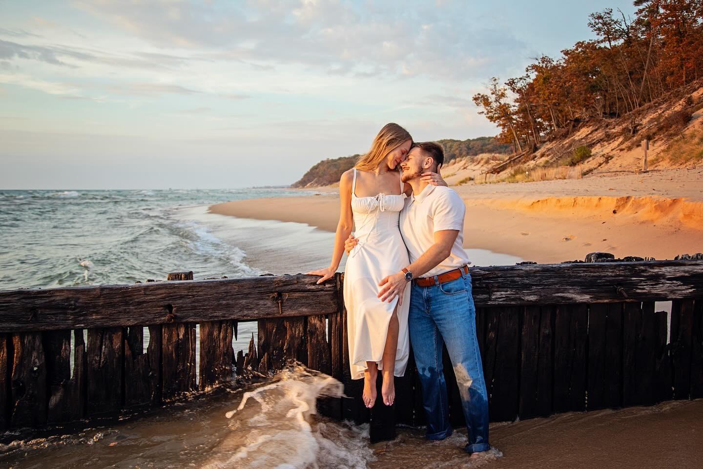 Capturing Love: A Tale of High School Sweethearts at Rosy Mounds Beach