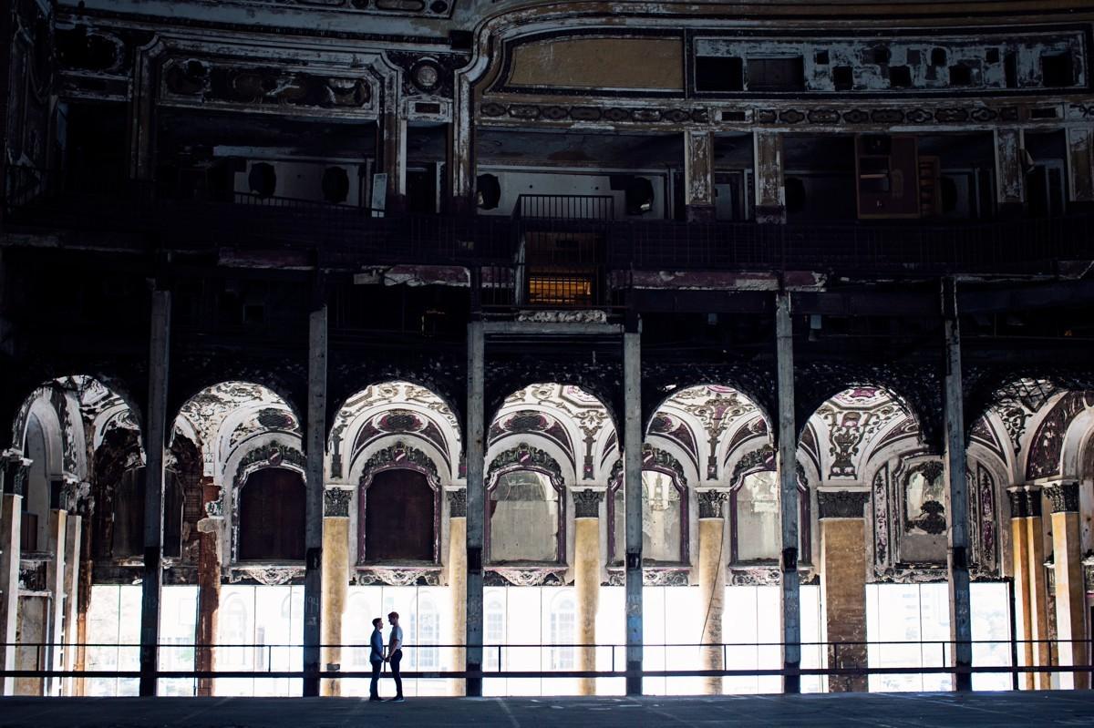 Discovering Beauty in the Urban Decay: A Unique Engagement Session in Detroit